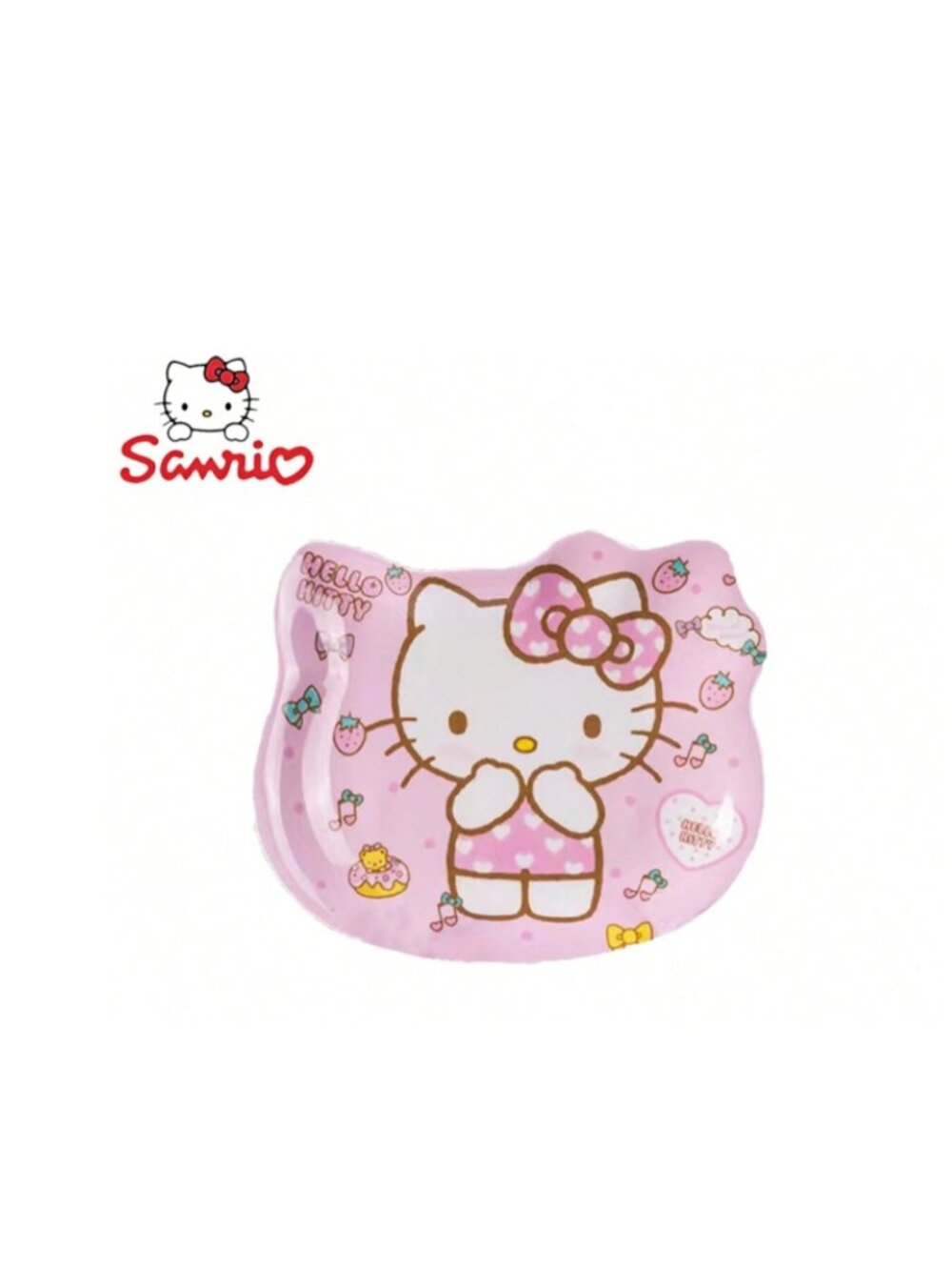 Hello Kitty Inspired 4‑Piece Kids Plate Set – Kawaii Snack & Fruit Dish Set